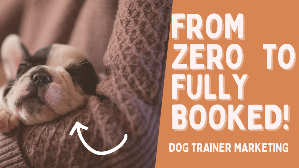 dog trainer marketing plan to attract clients fast