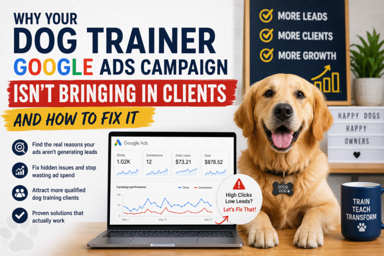 Google ads not working for dog training.